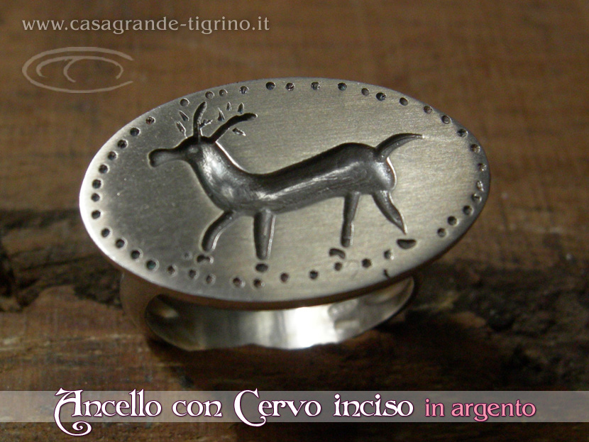 Marco_Casagrande_orafo_anello_cervo_argento_celti