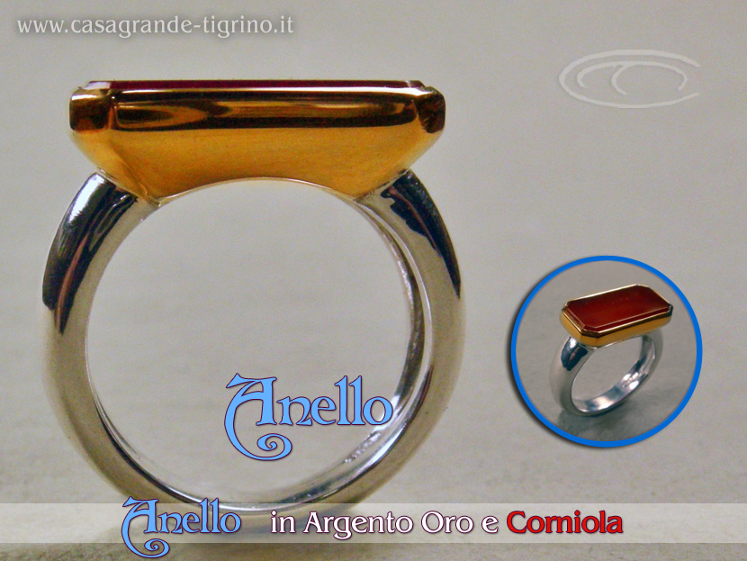 Marco_Casagrande_Orafo_anello_argento_oro_corniola