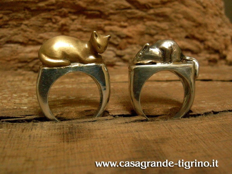 riproduzione_anello_dea_bastet_gatto_antico_egitto_marco_casagrande_bologna