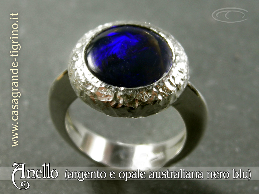 Marco_Casagrande_Orafo_anello_argento_opale_australiana_nero_blu