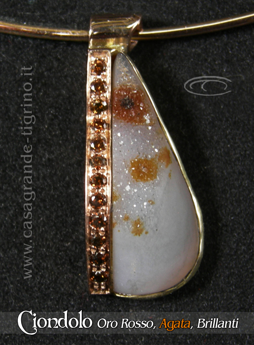 Marco_Casagrande_ciondolo_oro_rosso_agata_brillanti_marron