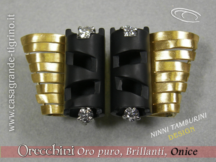 Marco_Casagrande_orafo_bologna_orecchini_oro_puro_onice_brillanti_ninni_tamburini