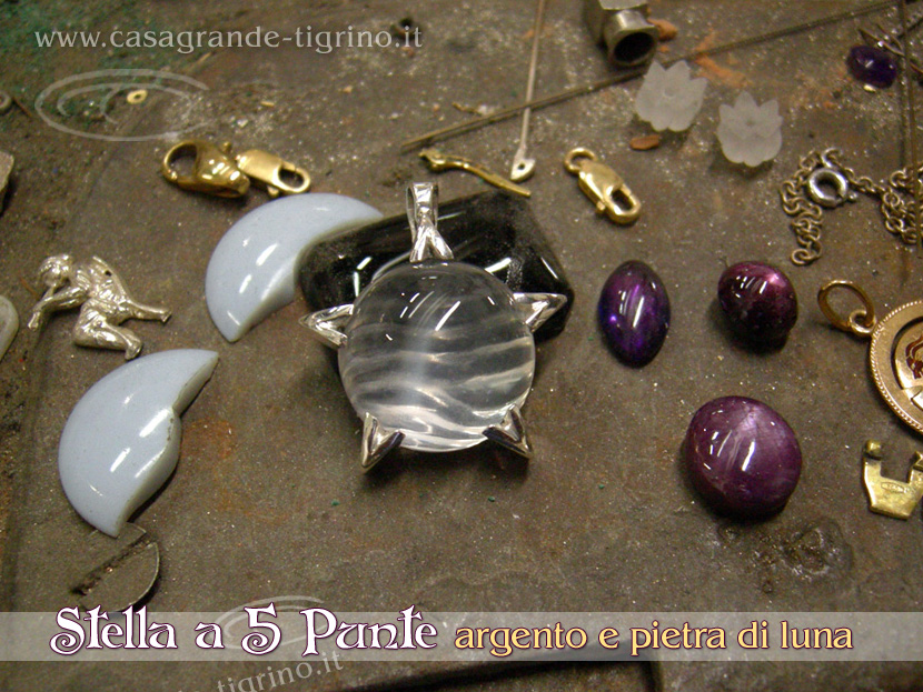 Marco_Casagrande_orafo_ciondolo_stella_cinque_punte_pietra_di_luna